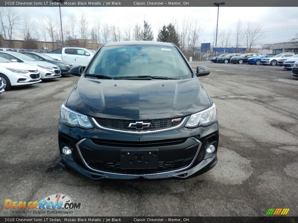 2018 Chevrolet Sonic LT Sedan Mosaic Black Metallic / Jet Black Photo #2