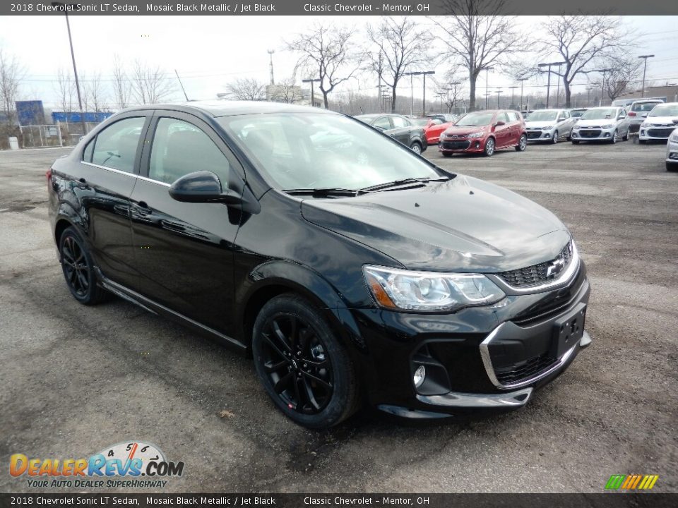 2018 Chevrolet Sonic LT Sedan Mosaic Black Metallic / Jet Black Photo #3