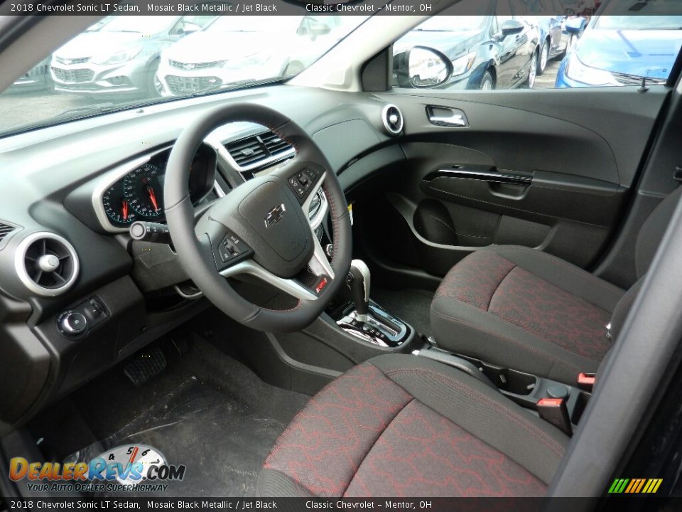 Jet Black Interior - 2018 Chevrolet Sonic LT Sedan Photo #7