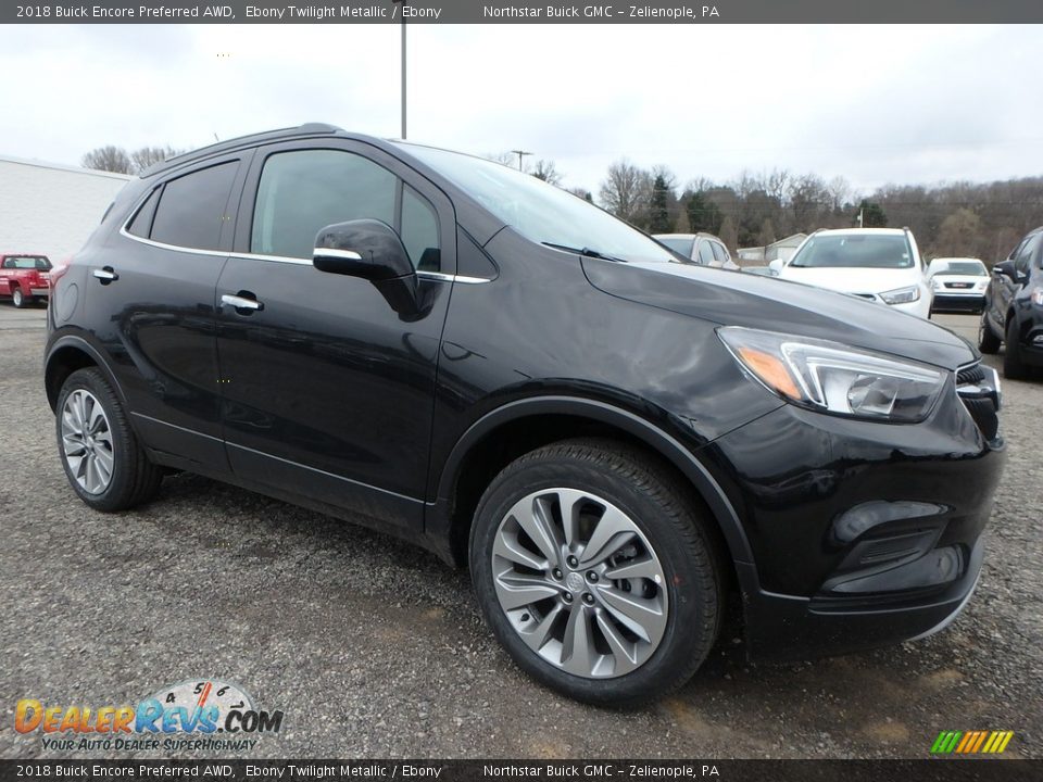 2018 Buick Encore Preferred AWD Ebony Twilight Metallic / Ebony Photo #3