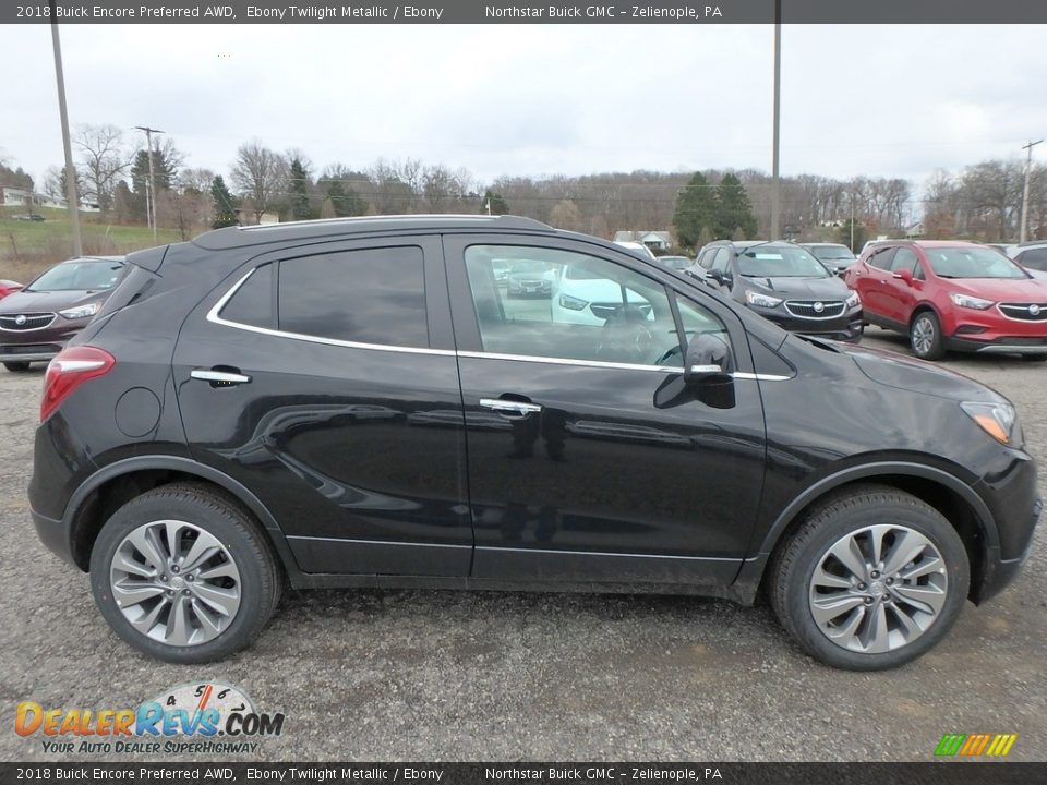 2018 Buick Encore Preferred AWD Ebony Twilight Metallic / Ebony Photo #4