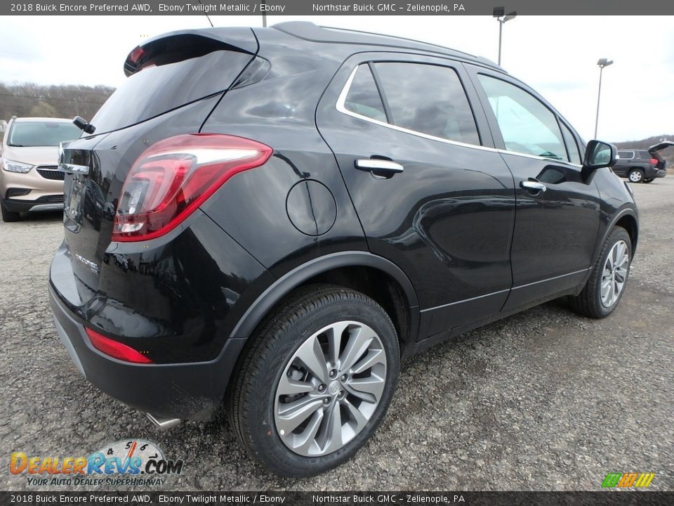 2018 Buick Encore Preferred AWD Ebony Twilight Metallic / Ebony Photo #5