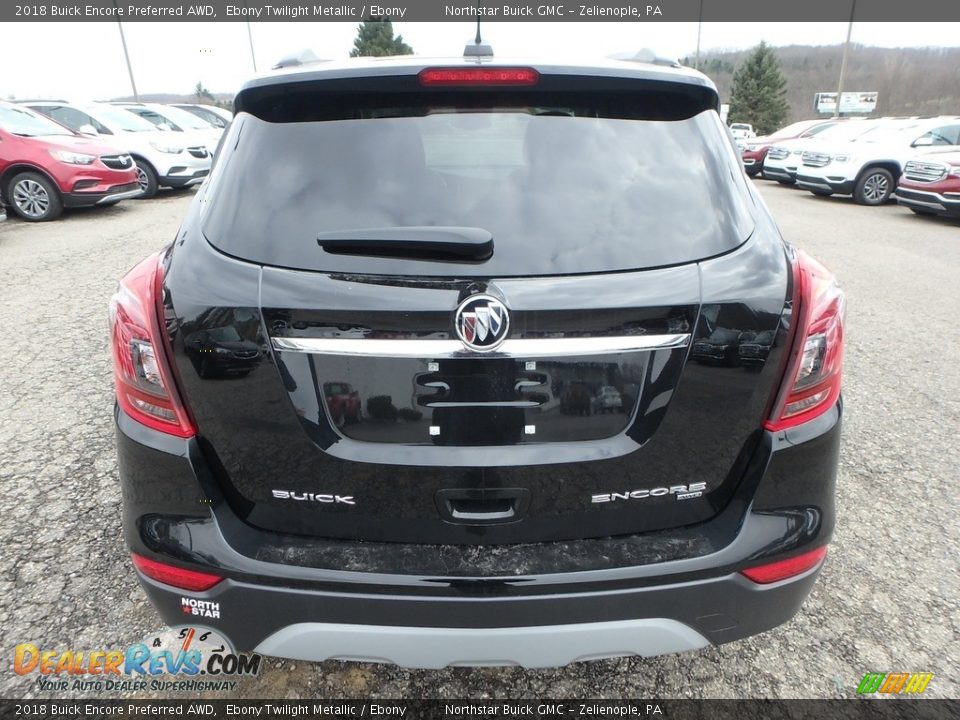 2018 Buick Encore Preferred AWD Ebony Twilight Metallic / Ebony Photo #6