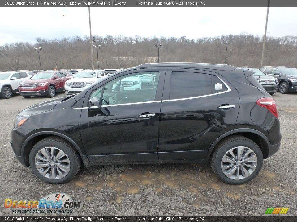 2018 Buick Encore Preferred AWD Ebony Twilight Metallic / Ebony Photo #9