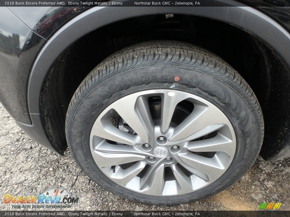 2018 Buick Encore Preferred AWD Ebony Twilight Metallic / Ebony Photo #10