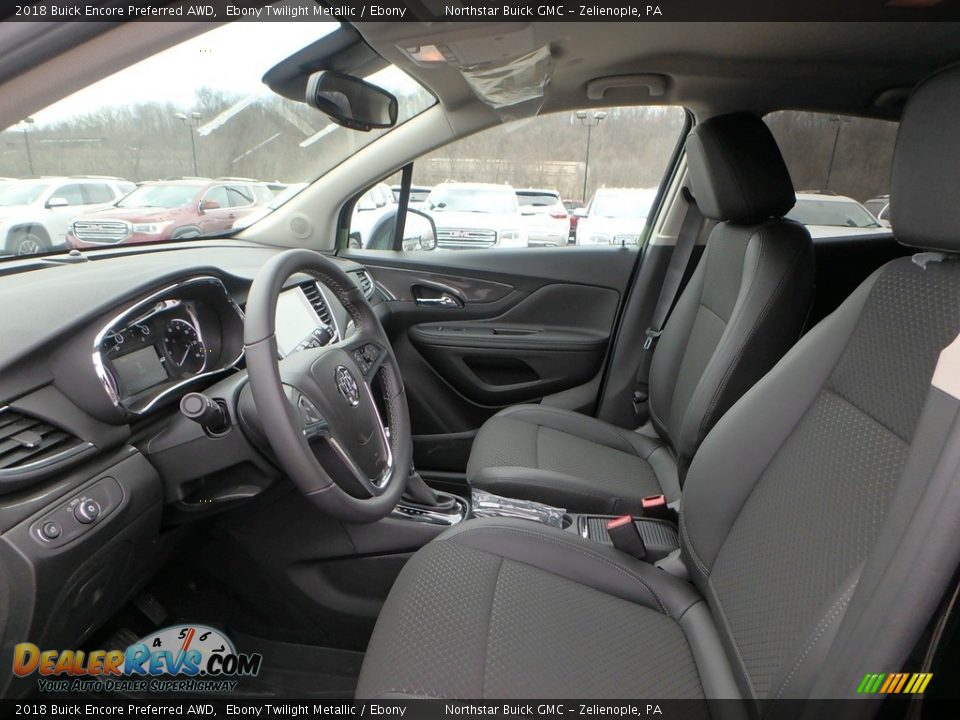 2018 Buick Encore Preferred AWD Ebony Twilight Metallic / Ebony Photo #11