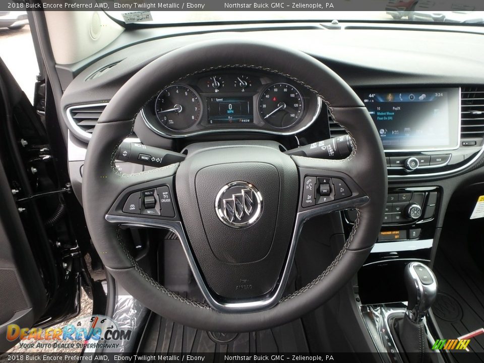 2018 Buick Encore Preferred AWD Ebony Twilight Metallic / Ebony Photo #17