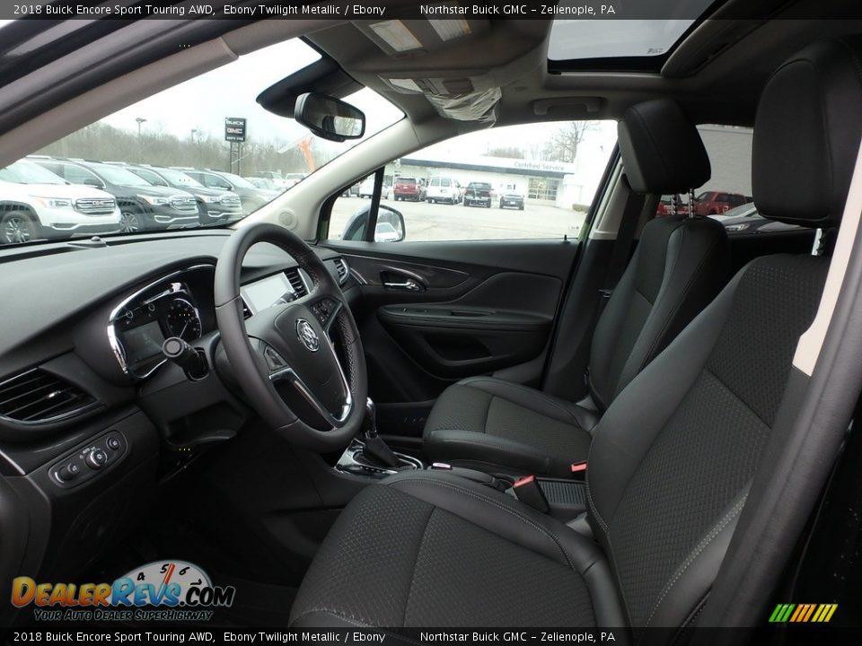 2018 Buick Encore Sport Touring AWD Ebony Twilight Metallic / Ebony Photo #11