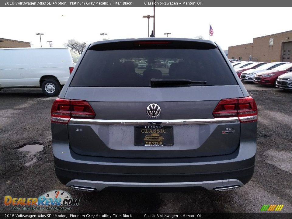 2018 Volkswagen Atlas SE 4Motion Platinum Gray Metallic / Titan Black Photo #5