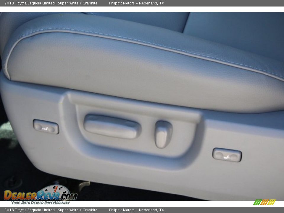 2018 Toyota Sequoia Limited Super White / Graphite Photo #15