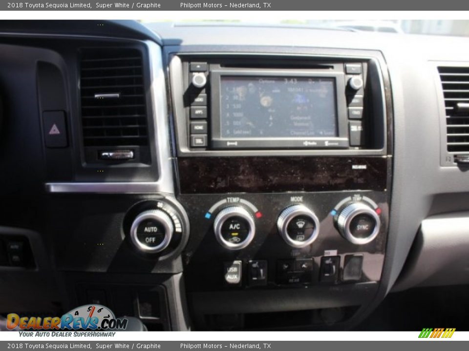2018 Toyota Sequoia Limited Super White / Graphite Photo #18