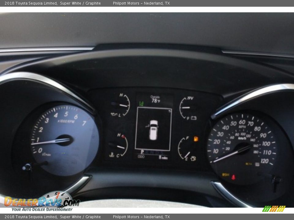 2018 Toyota Sequoia Limited Super White / Graphite Photo #22