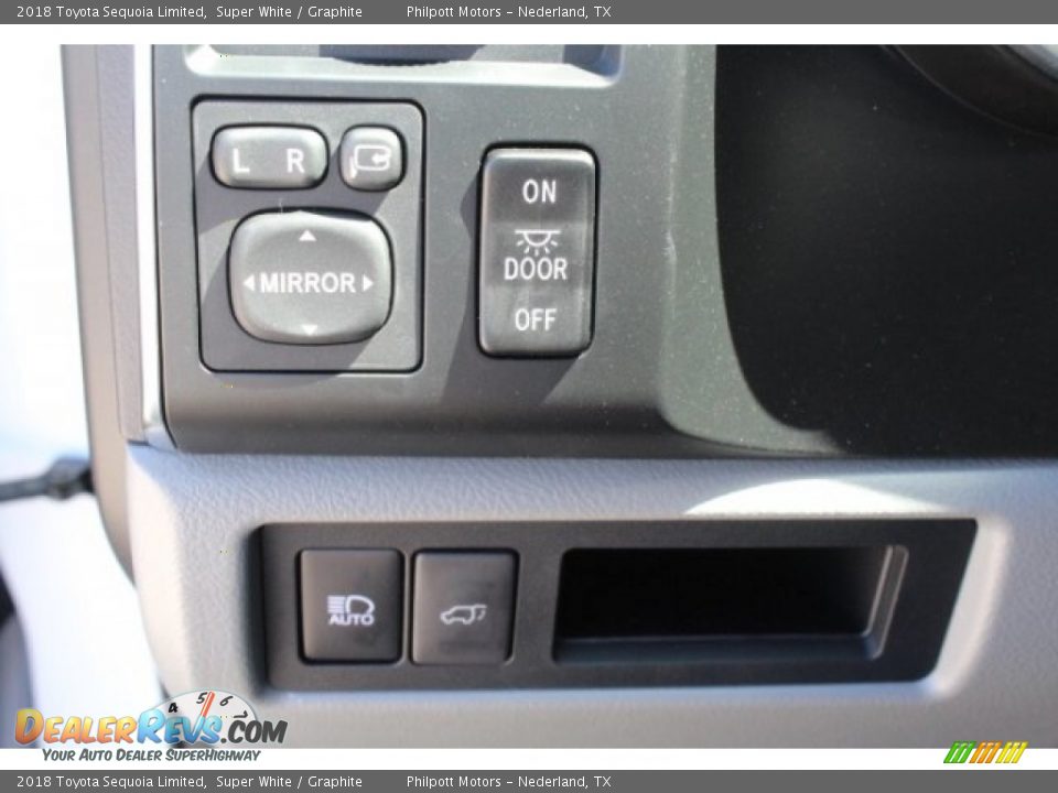 2018 Toyota Sequoia Limited Super White / Graphite Photo #23