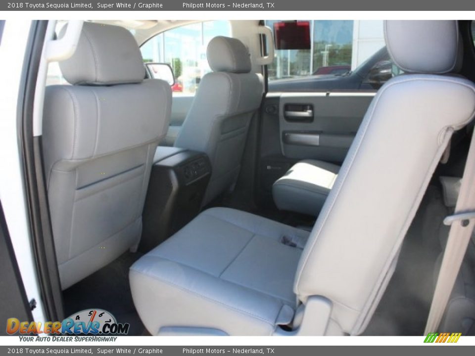 2018 Toyota Sequoia Limited Super White / Graphite Photo #26