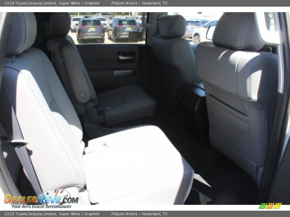 2018 Toyota Sequoia Limited Super White / Graphite Photo #31
