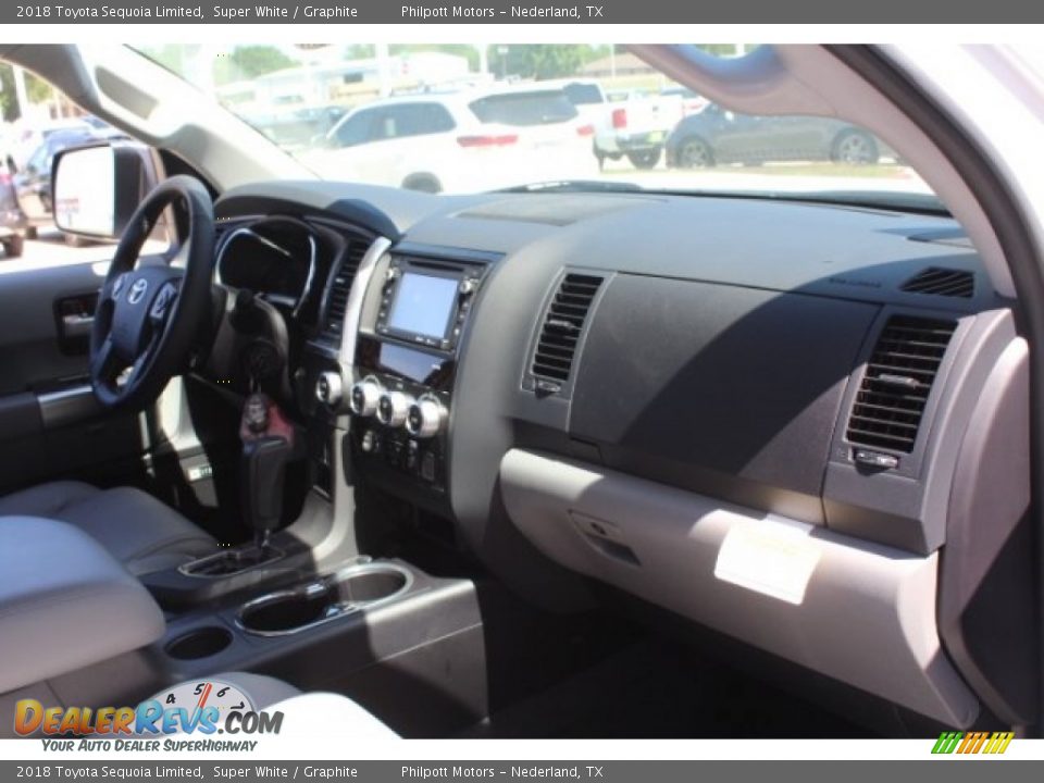 2018 Toyota Sequoia Limited Super White / Graphite Photo #33