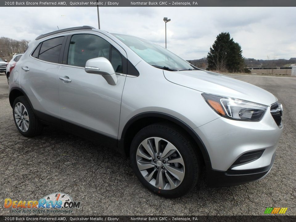 2018 Buick Encore Preferred AWD Quicksilver Metallic / Ebony Photo #3