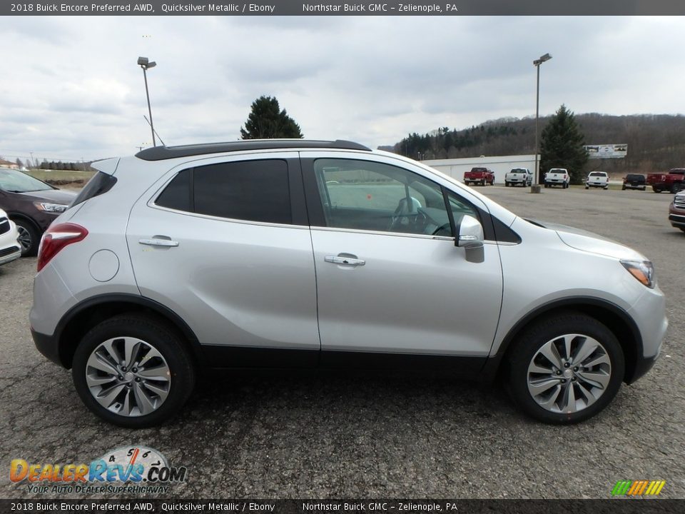 2018 Buick Encore Preferred AWD Quicksilver Metallic / Ebony Photo #4