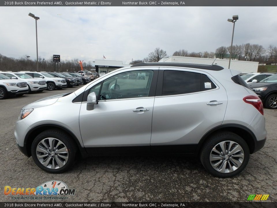 2018 Buick Encore Preferred AWD Quicksilver Metallic / Ebony Photo #9
