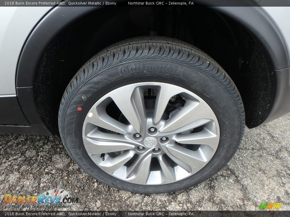 2018 Buick Encore Preferred AWD Quicksilver Metallic / Ebony Photo #10