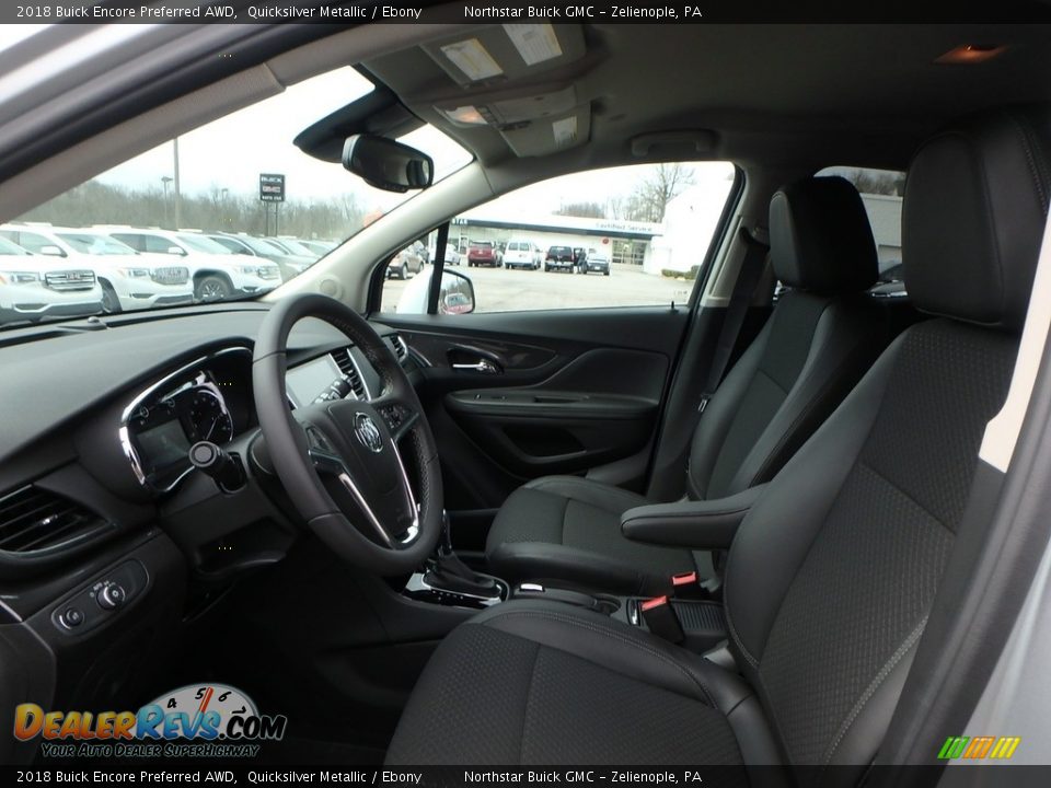 2018 Buick Encore Preferred AWD Quicksilver Metallic / Ebony Photo #11
