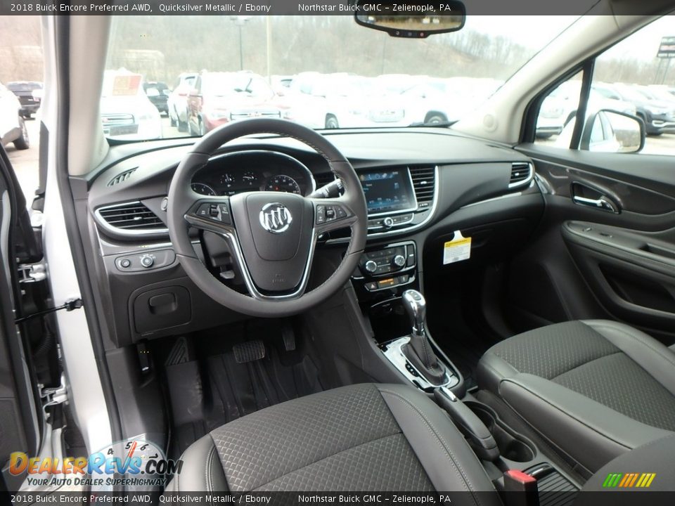 2018 Buick Encore Preferred AWD Quicksilver Metallic / Ebony Photo #13
