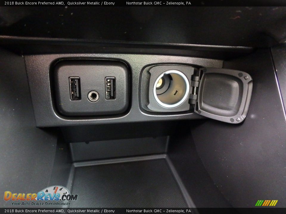 2018 Buick Encore Preferred AWD Quicksilver Metallic / Ebony Photo #18