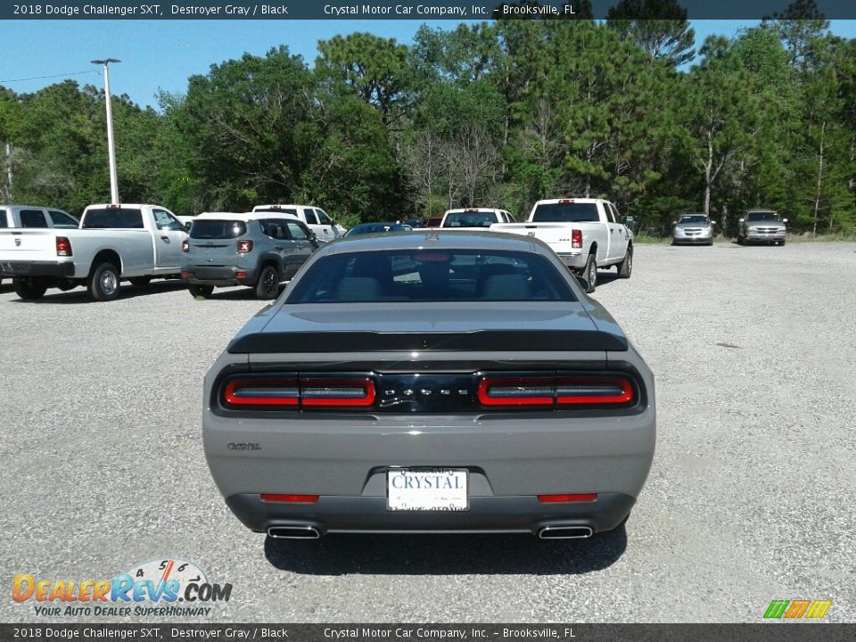 2018 Dodge Challenger SXT Destroyer Gray / Black Photo #4