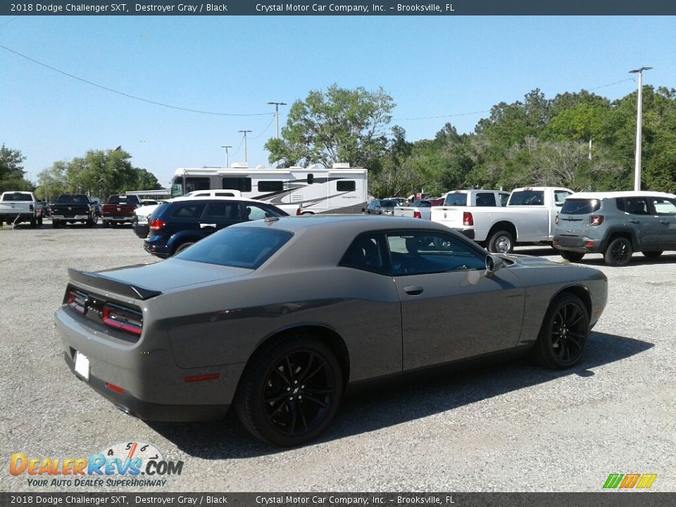 2018 Dodge Challenger SXT Destroyer Gray / Black Photo #5