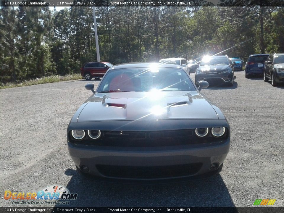 2018 Dodge Challenger SXT Destroyer Gray / Black Photo #8