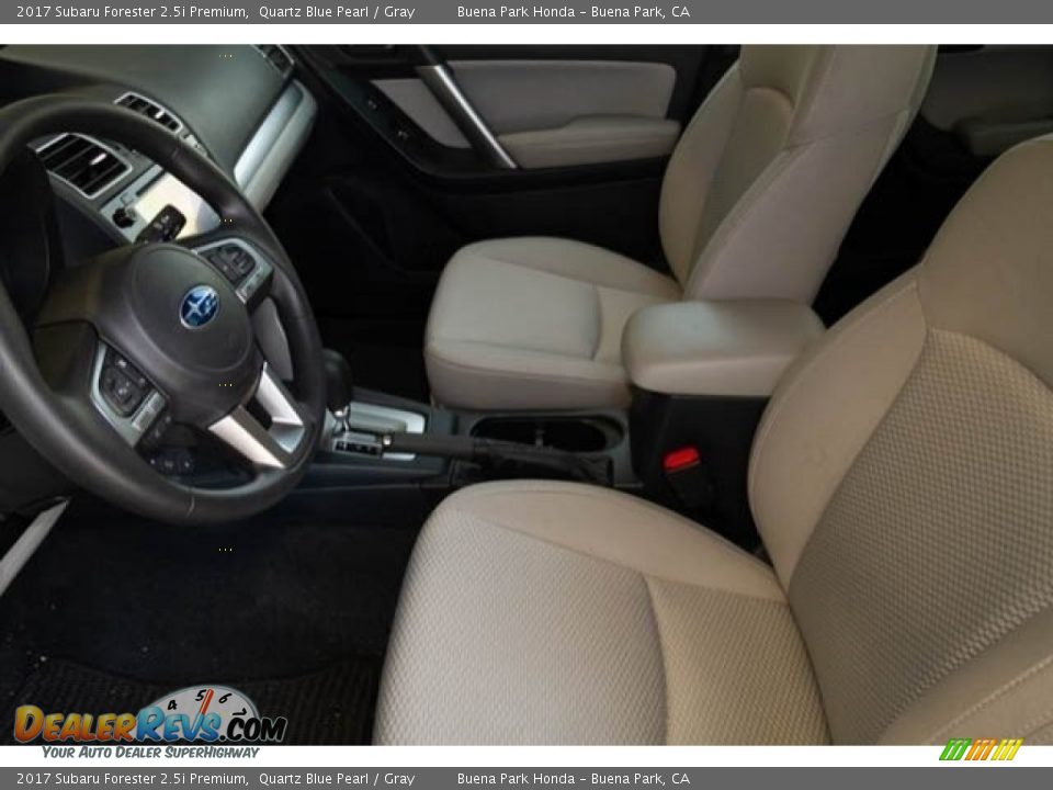2017 Subaru Forester 2.5i Premium Quartz Blue Pearl / Gray Photo #3