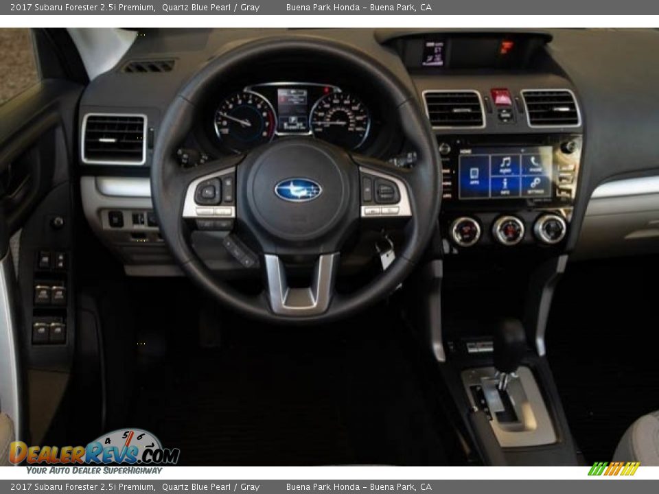 2017 Subaru Forester 2.5i Premium Quartz Blue Pearl / Gray Photo #5