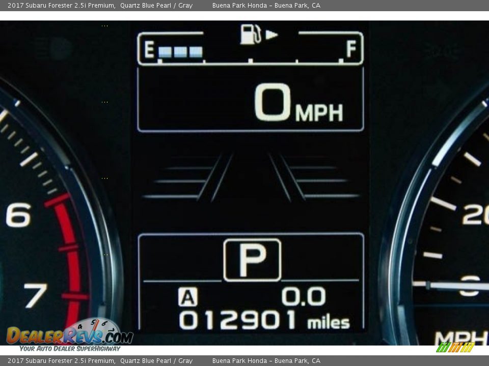 2017 Subaru Forester 2.5i Premium Quartz Blue Pearl / Gray Photo #6