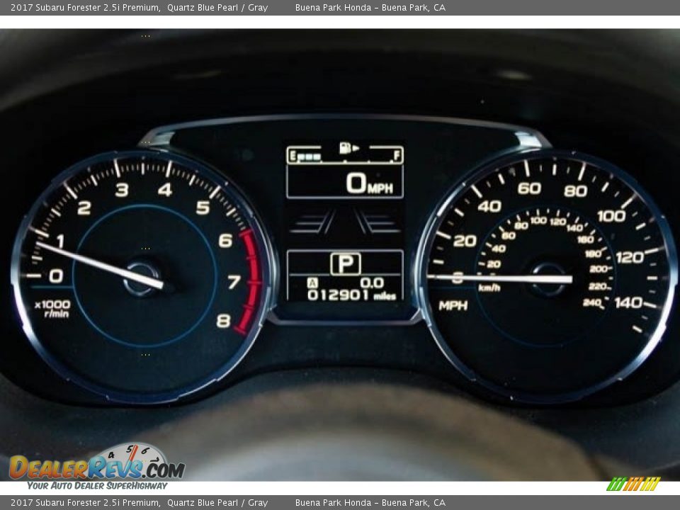 2017 Subaru Forester 2.5i Premium Quartz Blue Pearl / Gray Photo #26