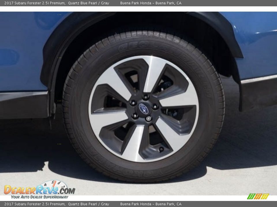 2017 Subaru Forester 2.5i Premium Quartz Blue Pearl / Gray Photo #34