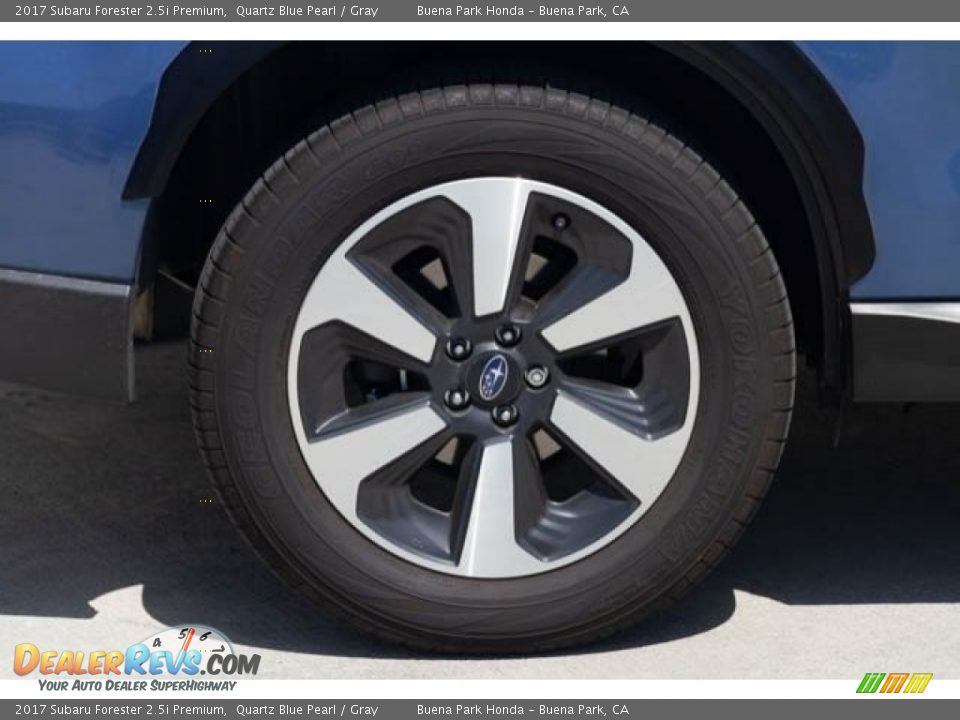 2017 Subaru Forester 2.5i Premium Quartz Blue Pearl / Gray Photo #35