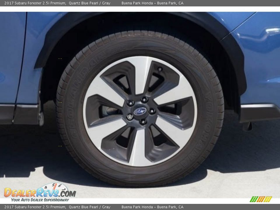2017 Subaru Forester 2.5i Premium Quartz Blue Pearl / Gray Photo #36