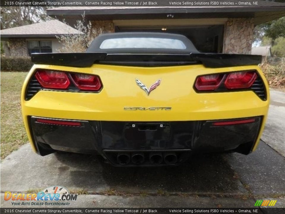 2016 Chevrolet Corvette Stingray Convertible Corvette Racing Yellow Tintcoat / Jet Black Photo #4