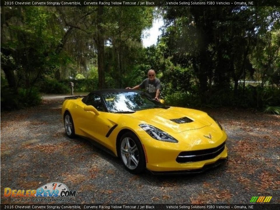 2016 Chevrolet Corvette Stingray Convertible Corvette Racing Yellow Tintcoat / Jet Black Photo #7