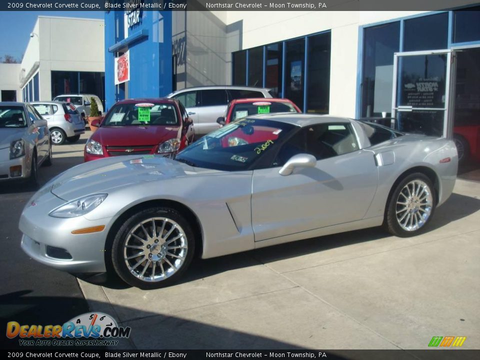 2009 Chevrolet Corvette Coupe Blade Silver Metallic / Ebony Photo #1