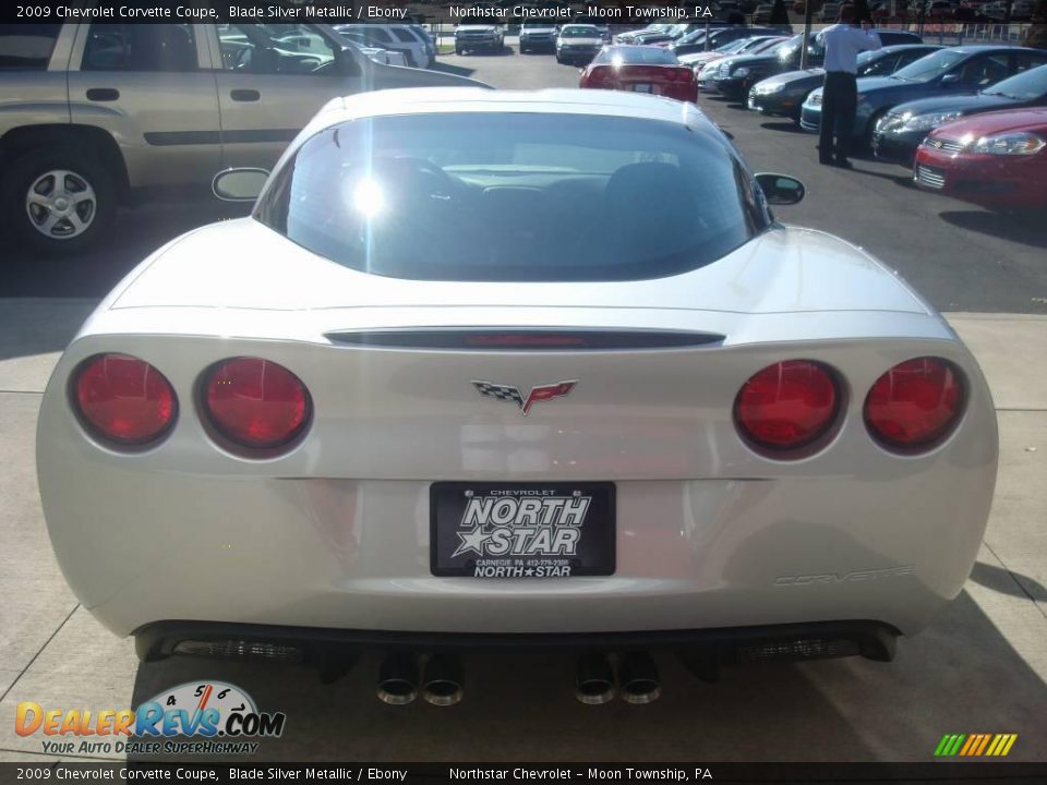 2009 Chevrolet Corvette Coupe Blade Silver Metallic / Ebony Photo #3