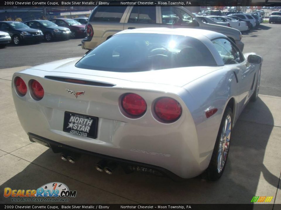 2009 Chevrolet Corvette Coupe Blade Silver Metallic / Ebony Photo #4