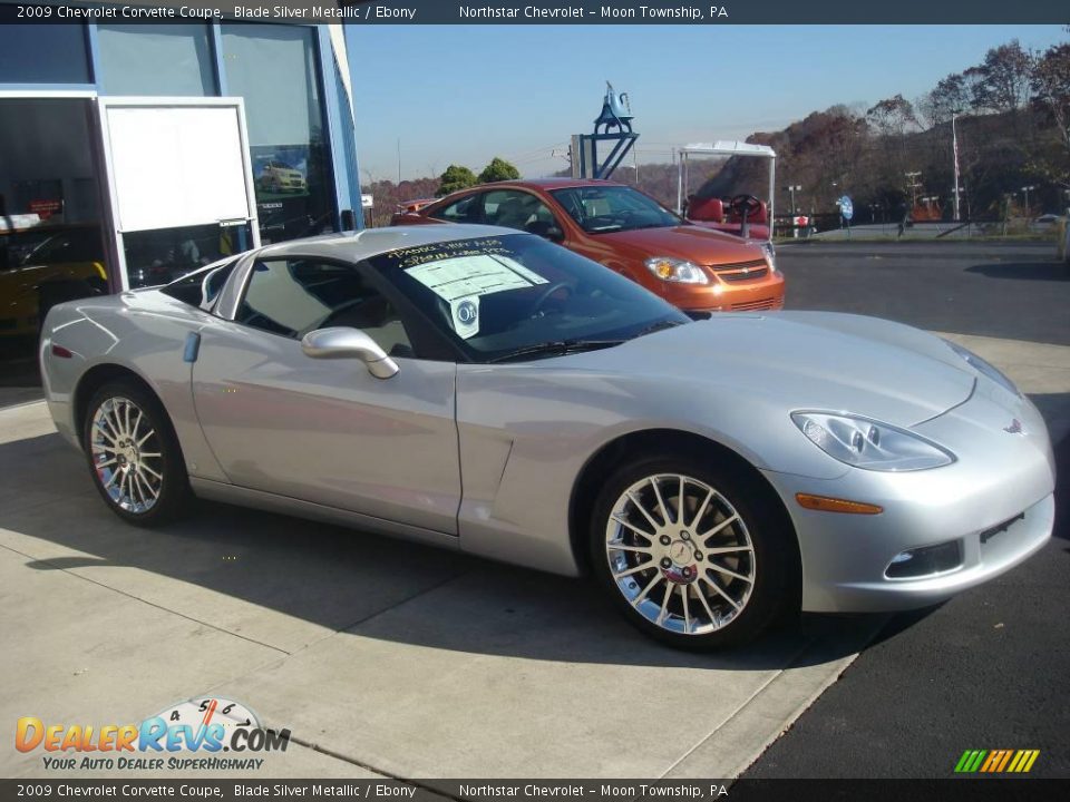 2009 Chevrolet Corvette Coupe Blade Silver Metallic / Ebony Photo #5