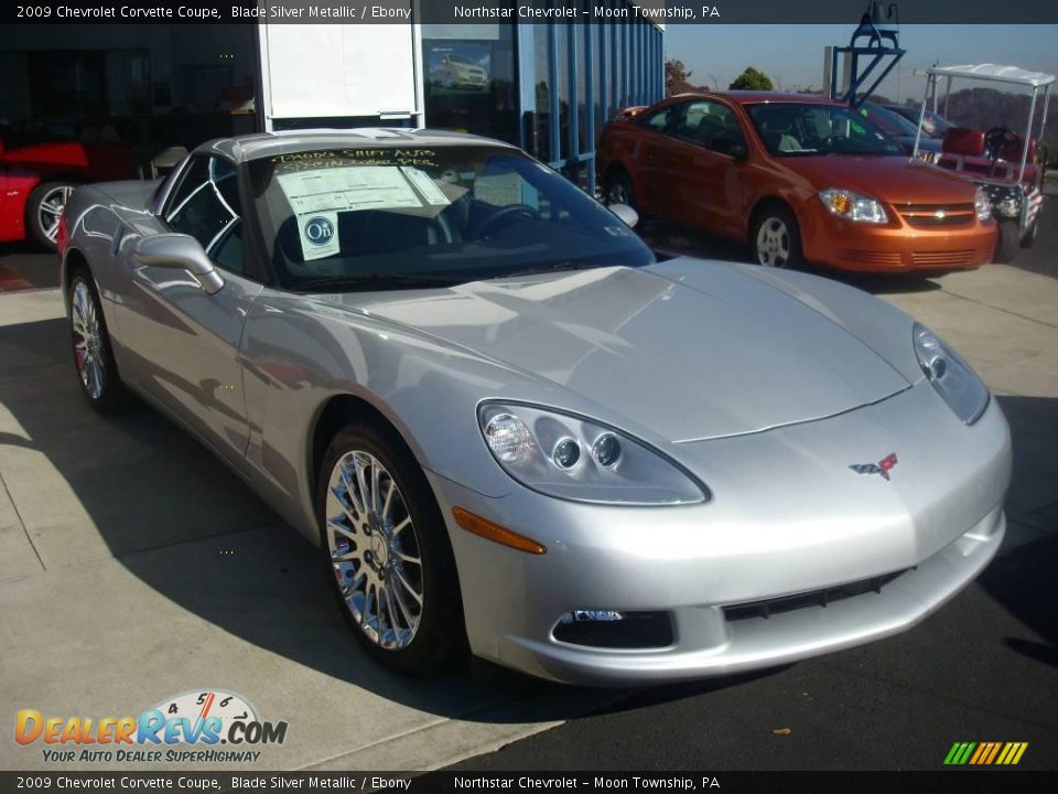 2009 Chevrolet Corvette Coupe Blade Silver Metallic / Ebony Photo #6