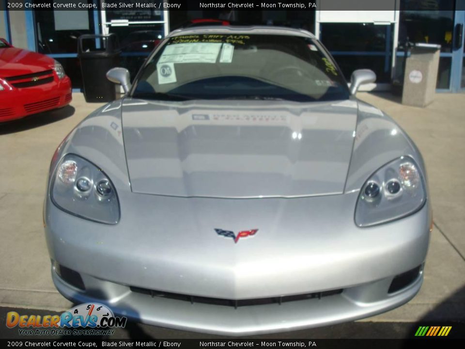 2009 Chevrolet Corvette Coupe Blade Silver Metallic / Ebony Photo #7