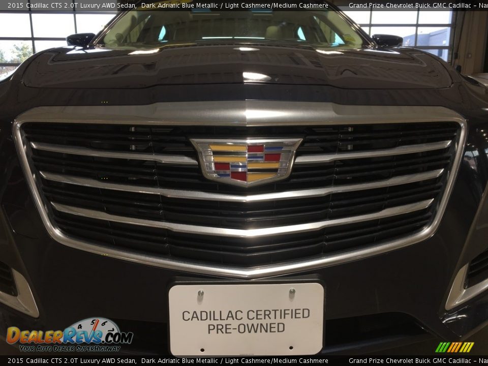2015 Cadillac CTS 2.0T Luxury AWD Sedan Dark Adriatic Blue Metallic / Light Cashmere/Medium Cashmere Photo #9