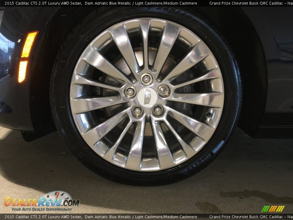 2015 Cadillac CTS 2.0T Luxury AWD Sedan Dark Adriatic Blue Metallic / Light Cashmere/Medium Cashmere Photo #10