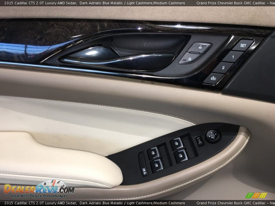 2015 Cadillac CTS 2.0T Luxury AWD Sedan Dark Adriatic Blue Metallic / Light Cashmere/Medium Cashmere Photo #11