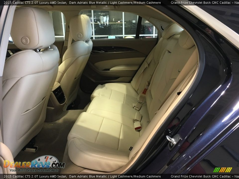2015 Cadillac CTS 2.0T Luxury AWD Sedan Dark Adriatic Blue Metallic / Light Cashmere/Medium Cashmere Photo #15