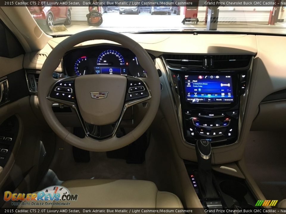 2015 Cadillac CTS 2.0T Luxury AWD Sedan Dark Adriatic Blue Metallic / Light Cashmere/Medium Cashmere Photo #16